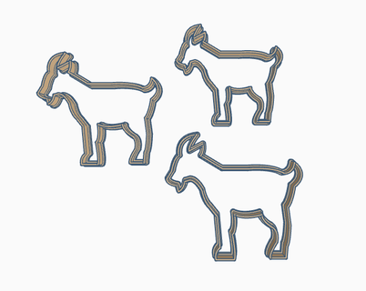 goat cookie cutters Home messi 3d print model - Mito3D