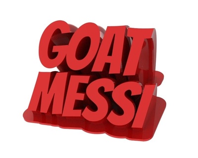 goat messi bust Art lionel football miami argentina ronaldo worldcup 3d print model - Mito3D