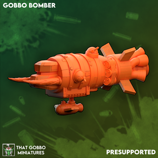 gobbo bombardiere zeppelin ork orks grot goblin boom volantino aeromobili presupposto 3d print model - Mito3D