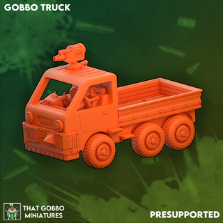 gobbo truck ork orks trukk grot goblin vehicle transport presupported 3d print model - Mito3D