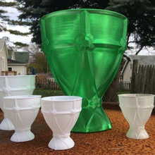 gobelet graal, le calice orné de vase art sculptures saint graal coupe 3d print model - Mito3D