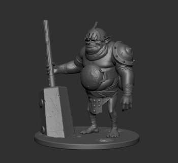 goblin Jeu 3d modèle impression personnage numérique sculpture fantaisie atout miniature stl fichier lutin 3d print model - Mito3D