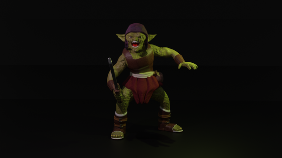 goblin goblin dnd game le rpg dungeon dragon figurine monster  3d print model - Mito3D