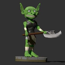 Kobold Kreatur Kreaturen Verlies Dungeons Drachen mittelalterlich Ork Skulptur Warcraft Spiele 3d print model - Mito3D