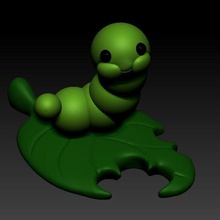 goblin worm sheet animal cartoon 3d print model - Mito3D
