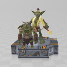goblin & troll jogo jogos 3d print model - Mito3D