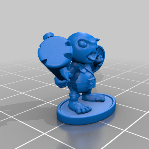 goblin 28mm dnd rpg wargame miniature - skulpta 3D print model - Mito3D
