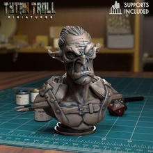 goblin bust - pre-supported game dnd minature minis mini dungeons dragons 32mm tytantroll miniatures patreon fantasy 3d print model - Mito3D