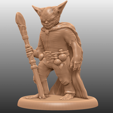 goblin caster - tabletop miniature game boardgame creater creature critical role dnd dungeons dragons fantasy gaming gloomhaven humanoid pathfinder rpg warhammer toy 3d print model - Mito3D