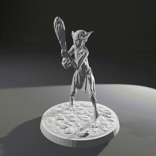 goblin clubber 3D print model - Mito3D