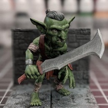 goblin d&d set game monster creature shortbow miniature tabletop gaming weapon archer 3d print model - Mito3D