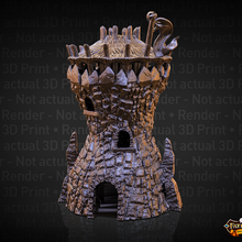 goblin dice tower - support free architecture building rpg support-free supportless no-supports roll dicetower dice-tower fatesend fates-end dnd role-playing-game dice-roll path-finder tabletop tabletop-games 3d print model - Mito3D