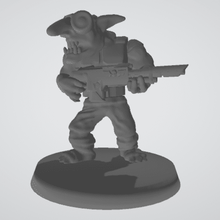 goblin guarda Lasgun 1 3d print model - Mito3D