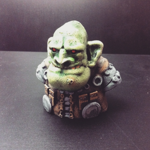 goblin junk merchant bust game 3D print model - Mito3D