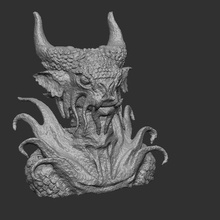 lutin Roi Jeu jouet monstre table figure tête terrifiant 3d print model - Mito3D