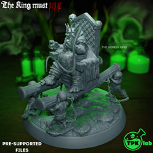 goblin king game ttrpg rpg tabletop miniature miniatures d&d dnd dungeons dragons fantasy tyrant evil boss 3d print model - Mito3D