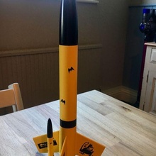 duende modelo cohete estante soporte juego cohetería cohetes vehiculos 3d print model - Mito3D
