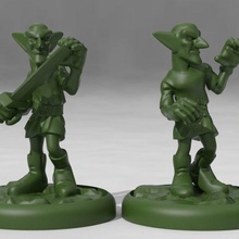 goblin monk soldja game dd dnd dungeons dragons miniature miniatures tabletop warhammer toy accessories 3d print model - Mito3D
