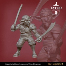 Kobold Pirat tator Miniaturen 3d print model - Mito3D