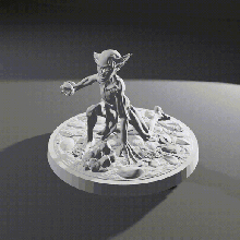 goblin roccia lanciatore 3d print model - Mito3D