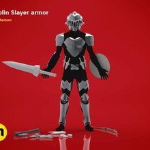duende asesino armadura weapons art series season preorder pre-order manga goblinslayer costume cosplay battle anime accessories 3dprint 3d print model - Mito3D