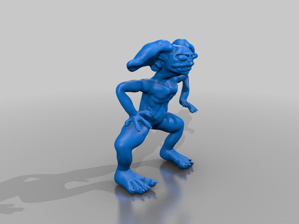 goblin derp gremlin tavolo Modelli arte 3d print model - Mito3D