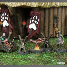 gobelin tribu collection massive jeu d&d cabane mutant 5e dungeon dragons dessus de table un rôle 3d print model - Mito3D
