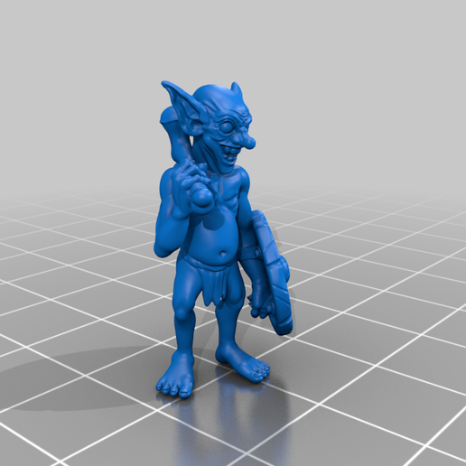 goblin warrior 3D print model - Mito3D