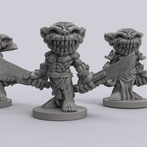 goblins Spiel dnd fantasy der Miniatur wargame Spielzeug 3D print model - Mito3D