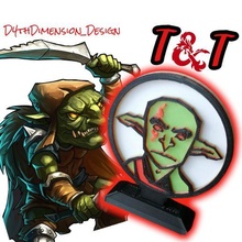 goblins - d&d set minis miniatures goblin token miniature dungeons dragons evil pg game dungeons&dragons character dungeon master 3d print model - Mito3D