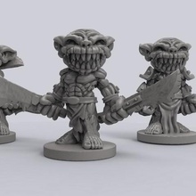 goblins game dnd fantasy miniature wargame toy 3d print model - Mito3D