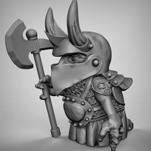 goblin axe art dnd dungeons dragons miniature wargames warhammer models 3d print model - Mito3D