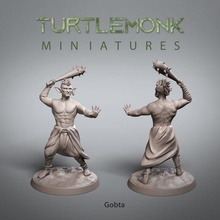 gobba goblin arte miniatura statua monaco tartaruga dndminiature personaggio tavolo figurina collezione creatura mostro 3d print model - Mito3D