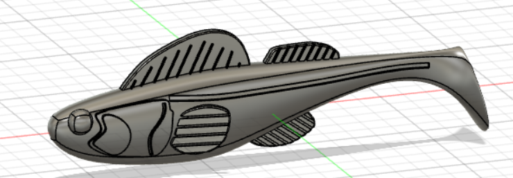 solicitar mestre + mofo softbait poleiro graves pique atrair pescaria 3d isca 3D print model - Mito3D