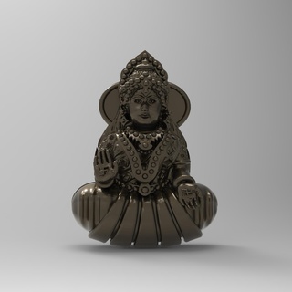 Dieu bijoux stl amman laxmi lakchumi 3d print model - Mito3D