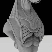 god egypt bust art sculptures 3d print model - Mito3D