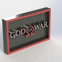 god war gow plaque art videogames taiced 3d print model - Mito3D