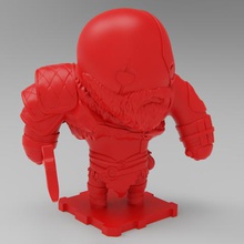 dio della guerra kratos gioco gow godofwar miniature figurine action figure i giocattoli purakito plakit giocattolaio 3d print model - Mito3D