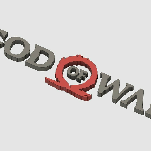 Dio guerra logo of gow 3d_printing 3D print model - Mito3D