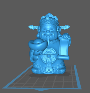 god wealth lunar year Home of chinese new happy luck money peace gold 3d print model - Mito3D