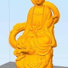 Göttin der Barmherzigkeit Drachen Kunst 3d print model - Mito3D