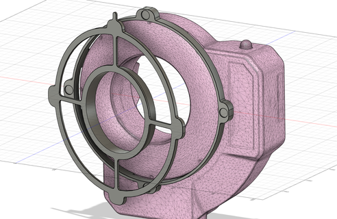 Godox ar400 90 Grad Polarisator montieren 10mm Magnet Auflage Photogrammetrie Ring Blitz Flammpunkt Quadralit 3d Fotografie 3d print model - Mito3D