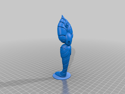 buscador deuses modificado cabeça resolução vídeo jogos 3d print model - Mito3D