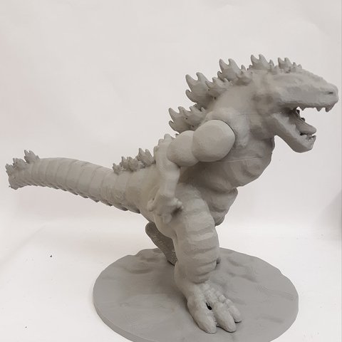 godzilla sanat modelleri film canavar dev yağ ejderha dinozor 3D print model - Mito3D