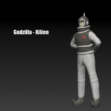 godzilla - xilien la planète x personne divers les figurines 3d print model - Mito3D