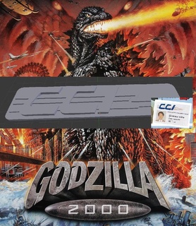 Godzilla 2000 millénaire crise contrôle intelligence cci logo 1999 kaiju 3d print model - Mito3D