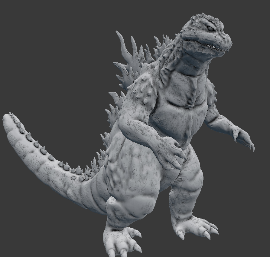 Godzilla 2000 millénaire v2 3D print model - Mito3D