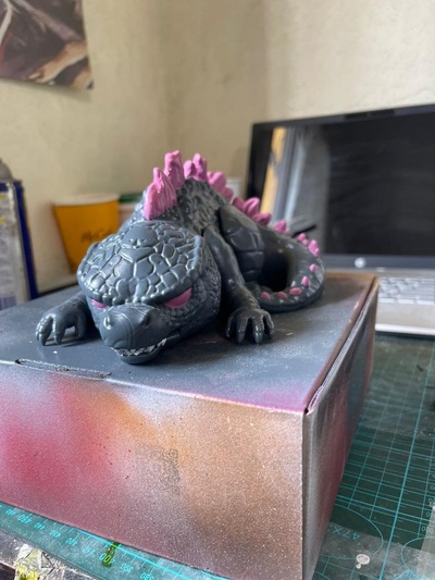 godzilla estilo funko kaiyu japón gozilla x kong juguete arte 3d print model - Mito3D