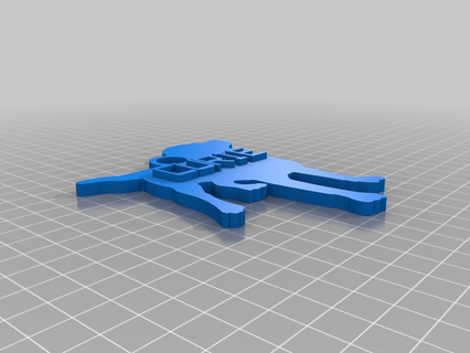 gog like keychain  3d print model - Mito3D