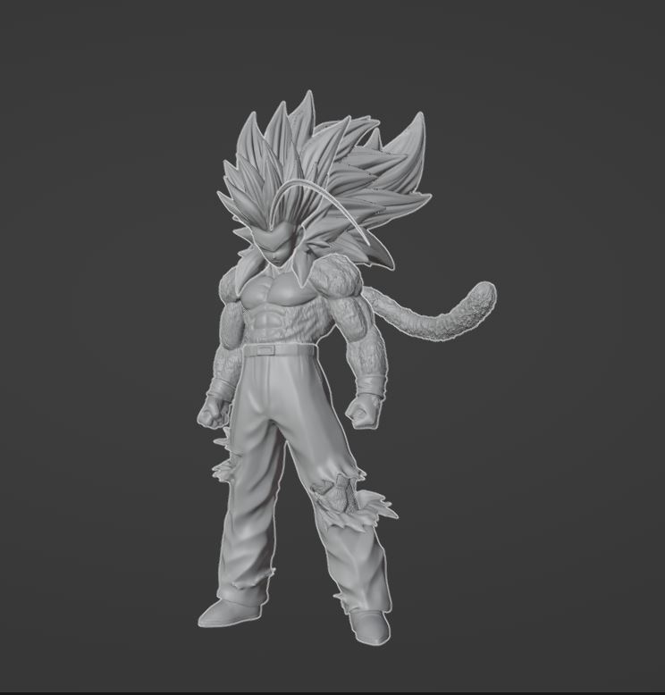 gohan ssj5 dragon Balle af dragonballaf Dragon Ball dragonballz dragonballsuper bête Végéta hakai ultra ego anime ssj3 ss3 Maître instinct 3D print model - Mito3D